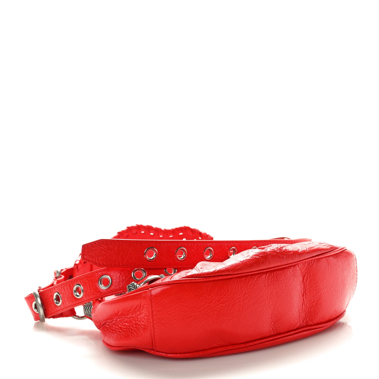 Balenciaga Agneau Arena Le Cagole Shoulder Bag XS Tomato Red 6 of 12