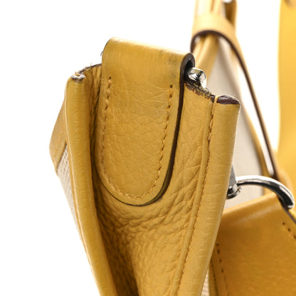 Hermes Toile Taurillon Clemence Evelyne III GM Jaune 11 of 14