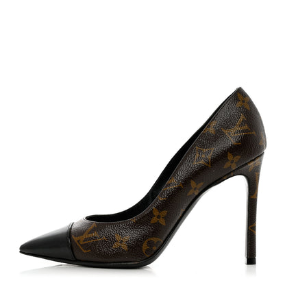 Louis Vuitton Monogram Cherie Pumps 38 Black 1 of 14