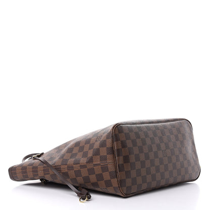 Louis Vuitton Damier Ebene Neo Neverfull MM Rose Ballerine 4 of 15