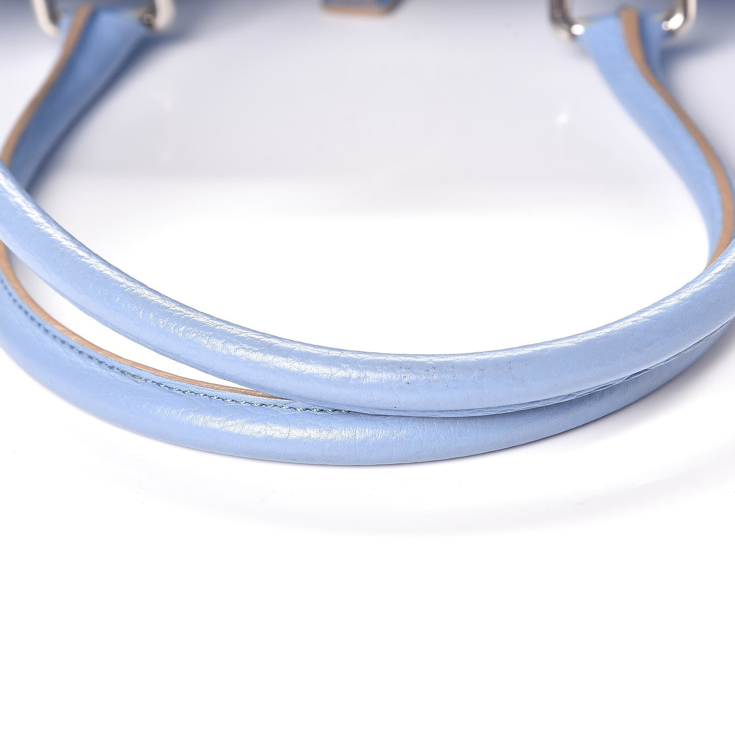 Burberry Calfskin Studded Buckle Tote Blue 9 of 14