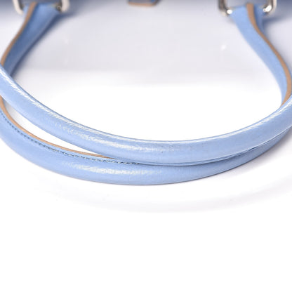 Burberry Calfskin Studded Buckle Tote Blue 9 of 14