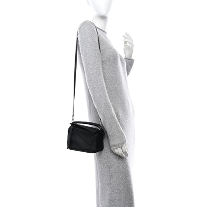 Loewe Calfskin Mini Puzzle Bag Black 2 of 9
