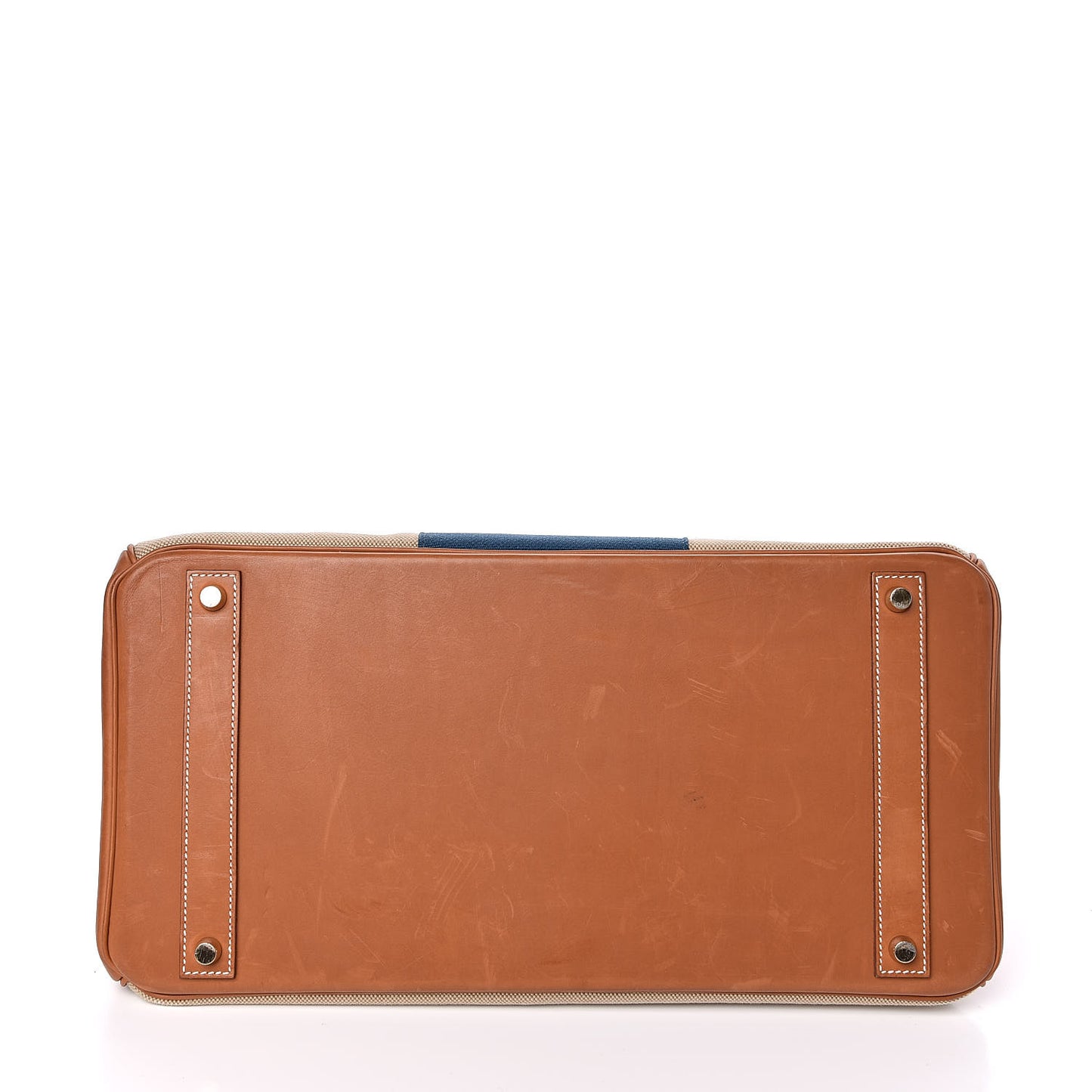 Toile Natural Barenia Flag Birkin 40 Fauve