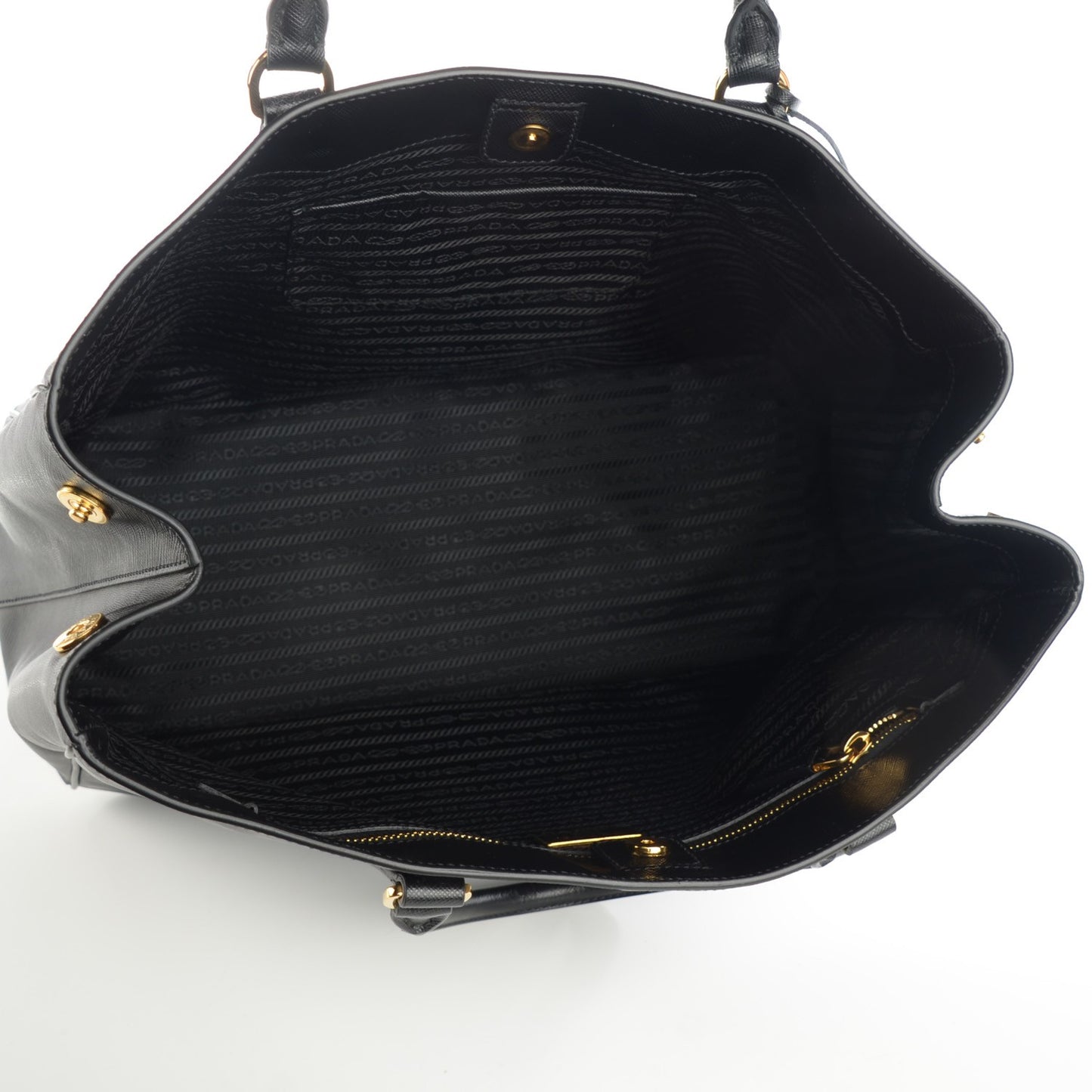 Saffiano Lux Large Tote Nero Black