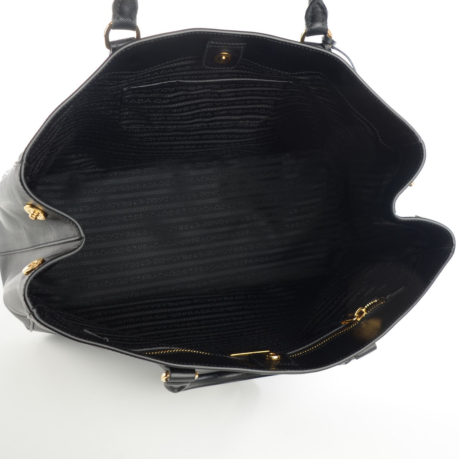 Prada Saffiano Lux Large Tote Nero Black 5 of 8