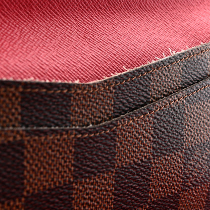 Louis Vuitton Damier Ebene Josephine Wallet Red 8 of 9