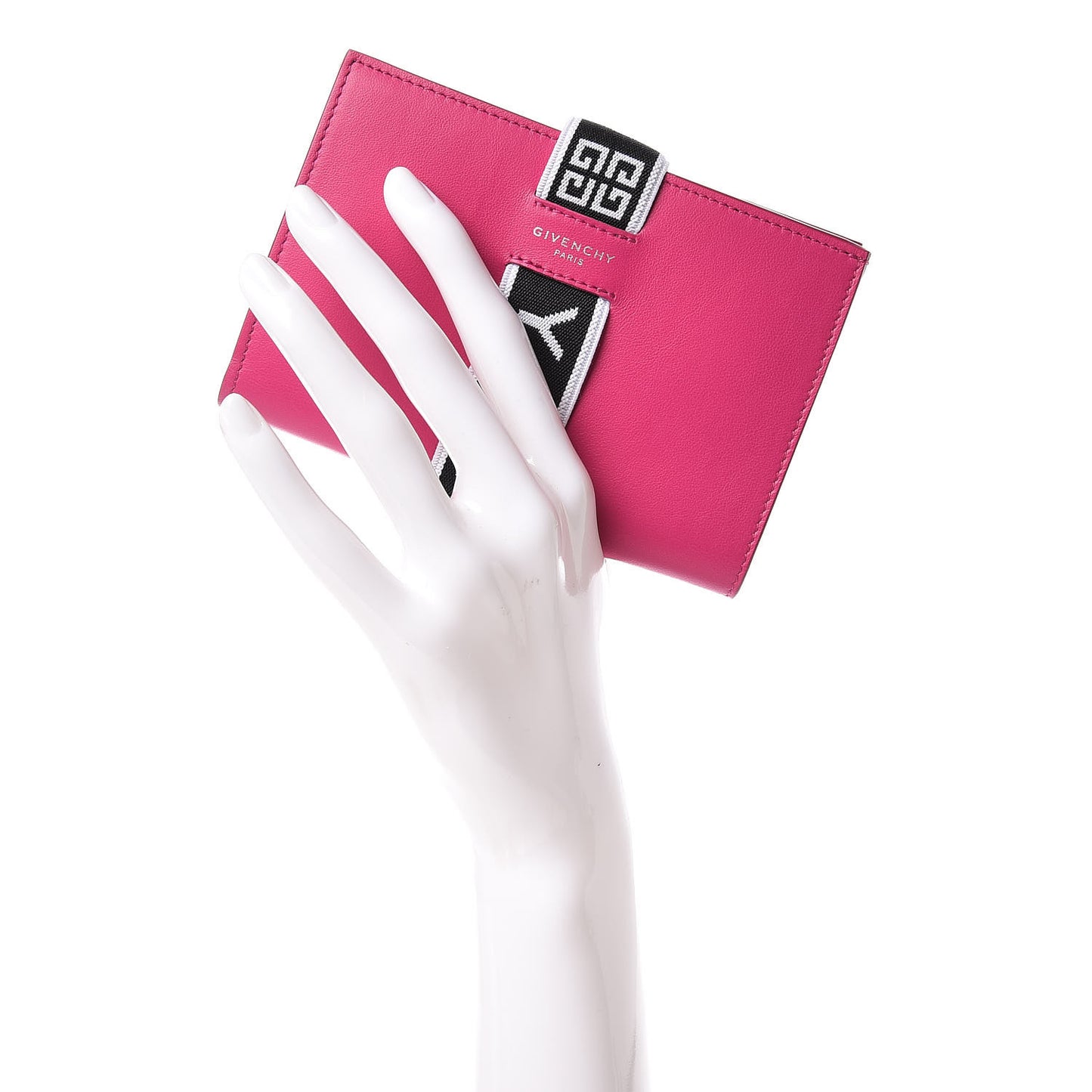 Calfskin Urban Medium Logo Flap Wallet Cyclamen