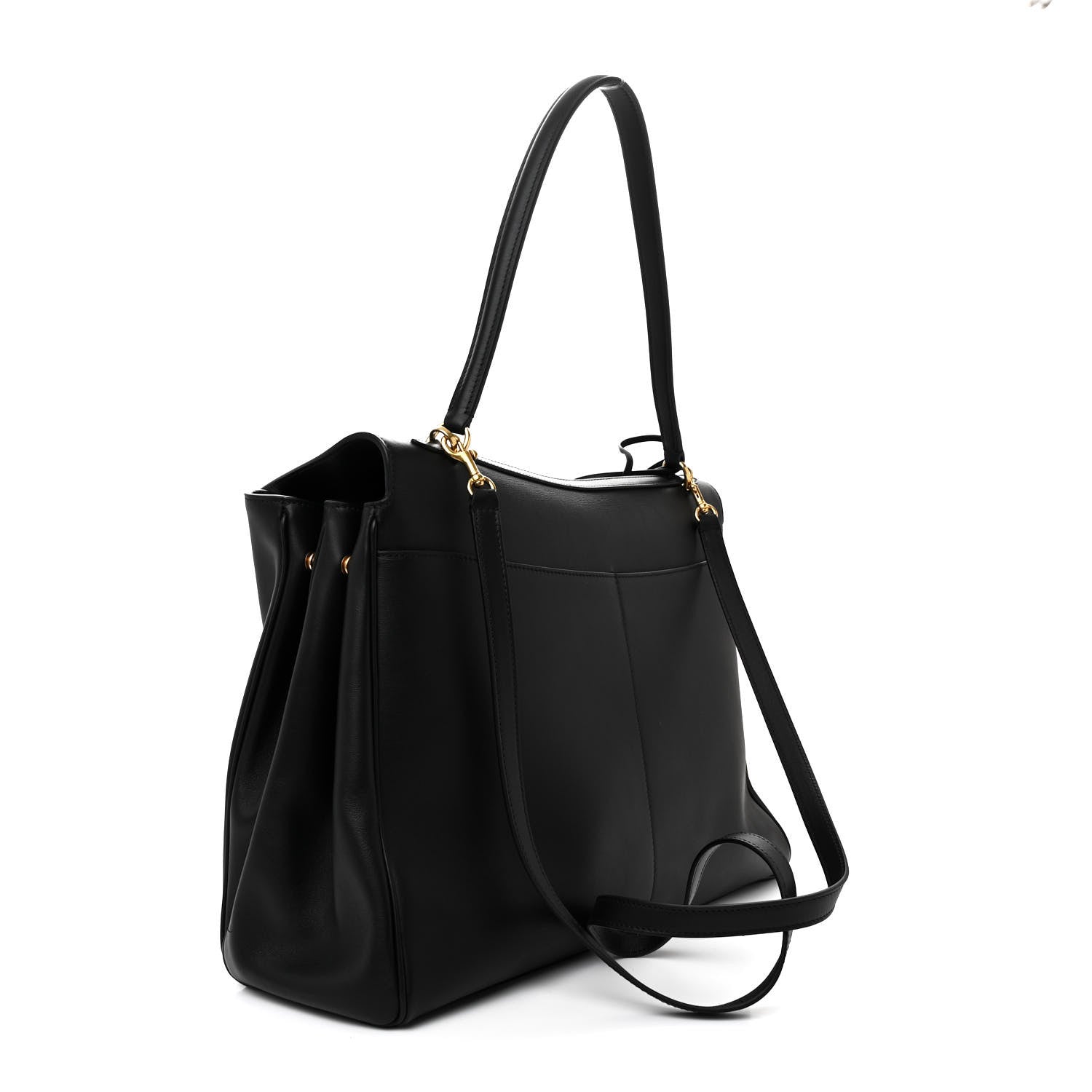 Balenciaga Smooth Calfskin Large Rodeo Top Handle Handbag Black 3 of 10