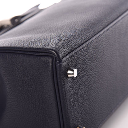 Hermes Togo Kelly Retourne 28 Bleu Nuit 34 of 37