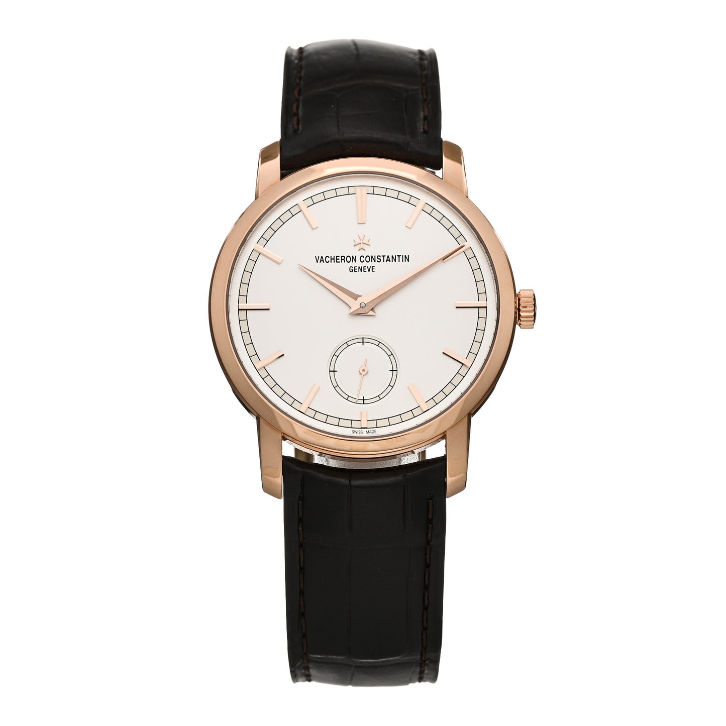 18K Pink Gold Alligator 38mm Patrimony Traditionnelle Manual Winding Watch 82172/000R-9382