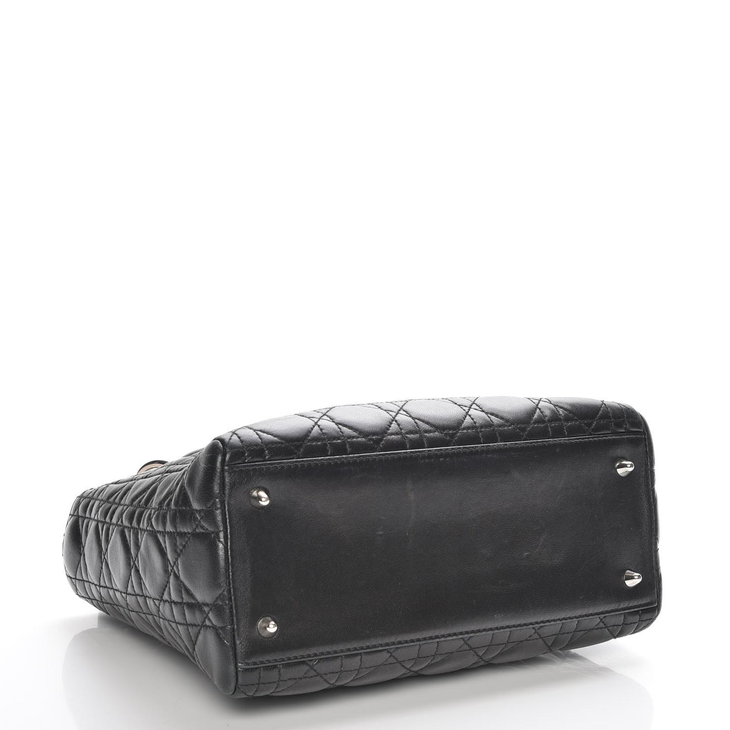Lambskin Cannage Medium Lady Dior Black