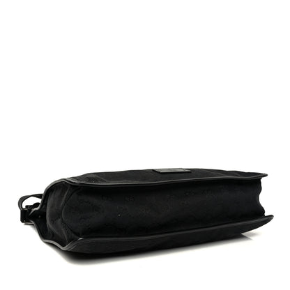 Gucci GG Monogram Messenger Crossbody Bag Black 4 of 9