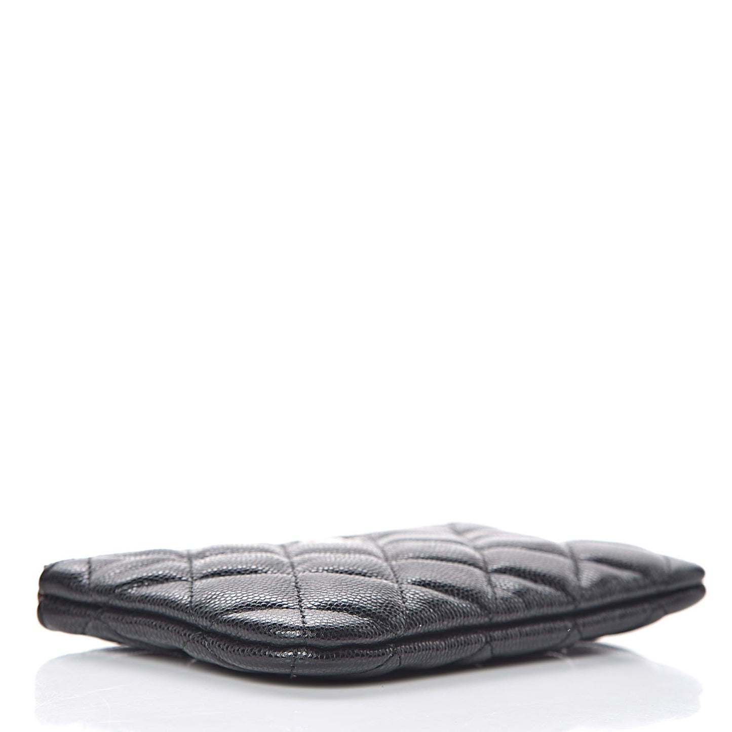 Caviar Quilted Small Cosmetic Case Black