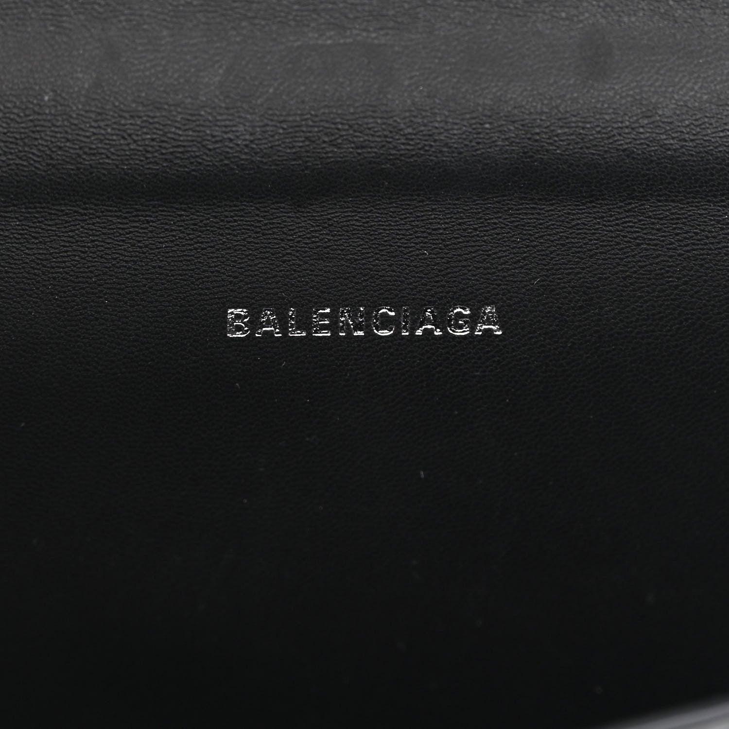 Balenciaga Shiny Box Calfskin Hourglass Top Handle Bag XS Black 6 of 14