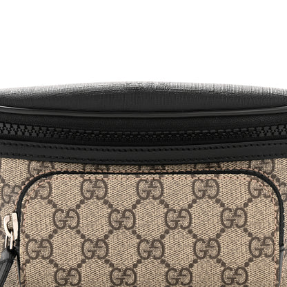 Gucci GG Supreme Monogram Belt Bag Black 8 of 11