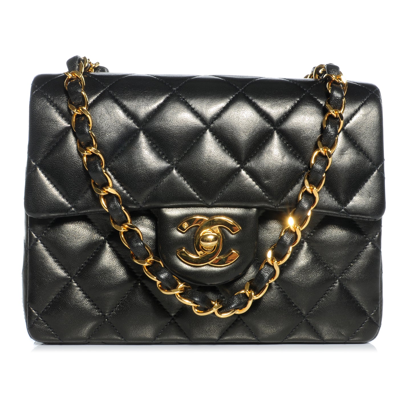 Lambskin Mini Flap Black