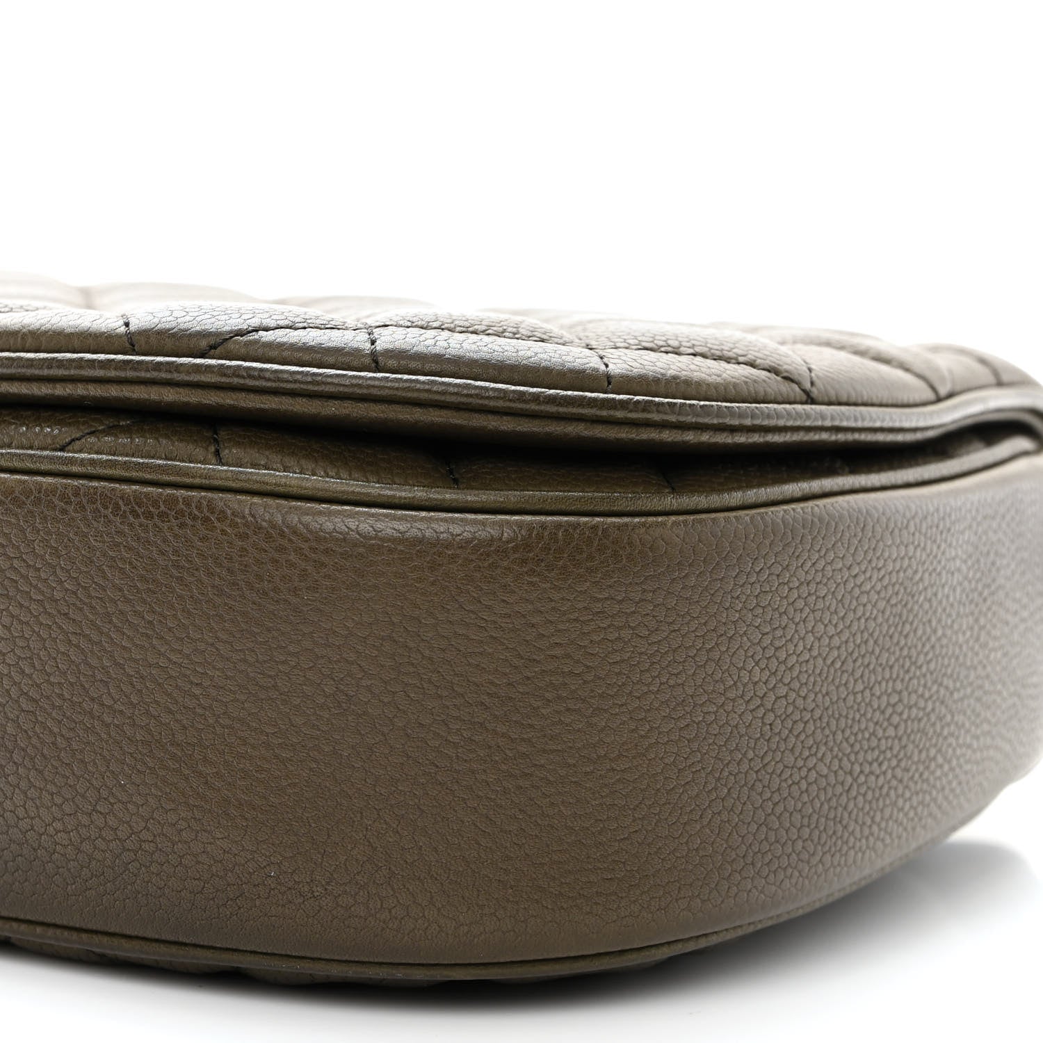 Chanel Caviar Quilted Casual Pocket Messenger Flap Khaki 10 of 12