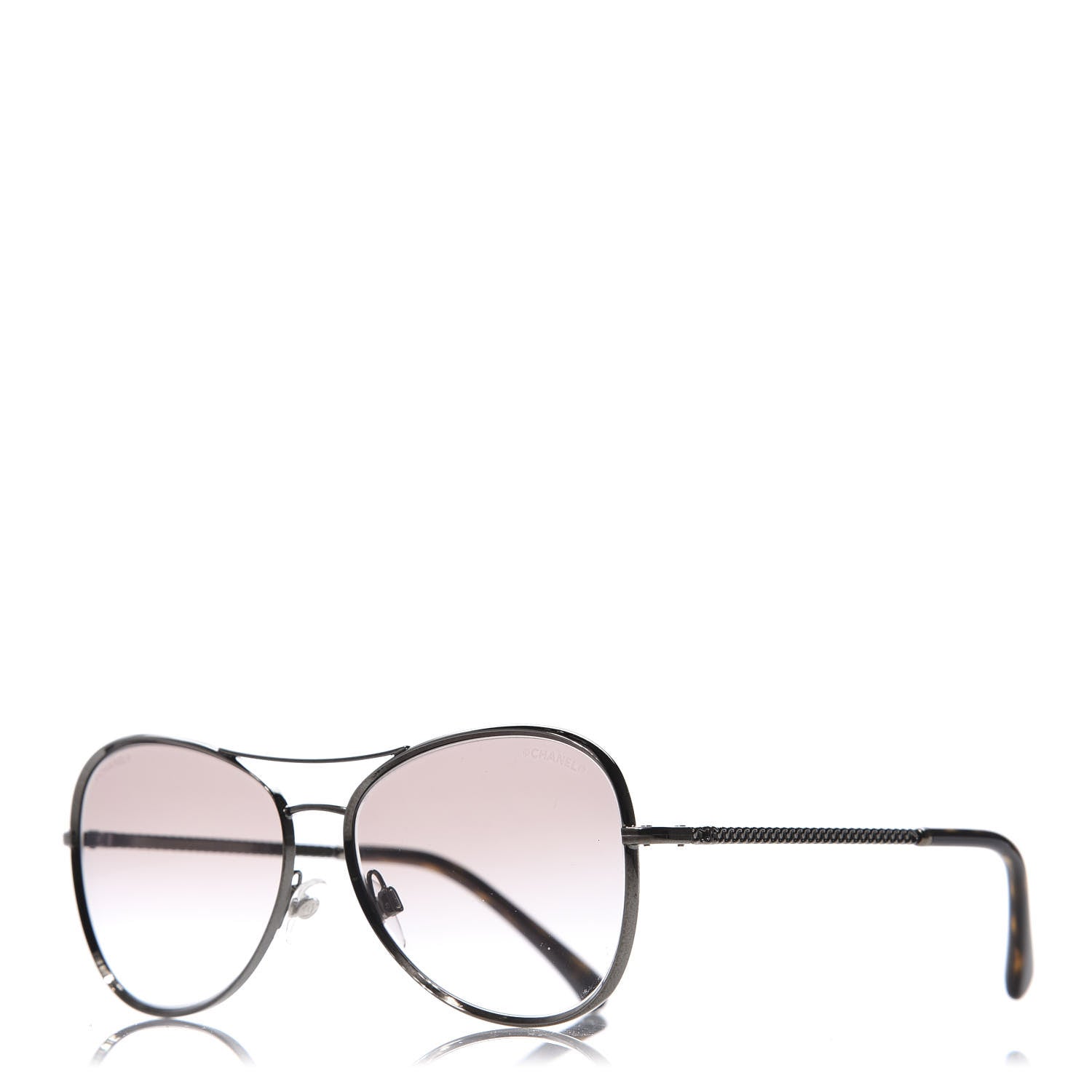 Chanel CC Pilot Sunglasses 2181-S Black 1 of 7
