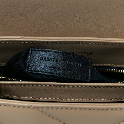 Saint Laurent Calfskin Y Quilted Monogram Toy Loulou Crossbody Bag Dark Beige 6 of 10