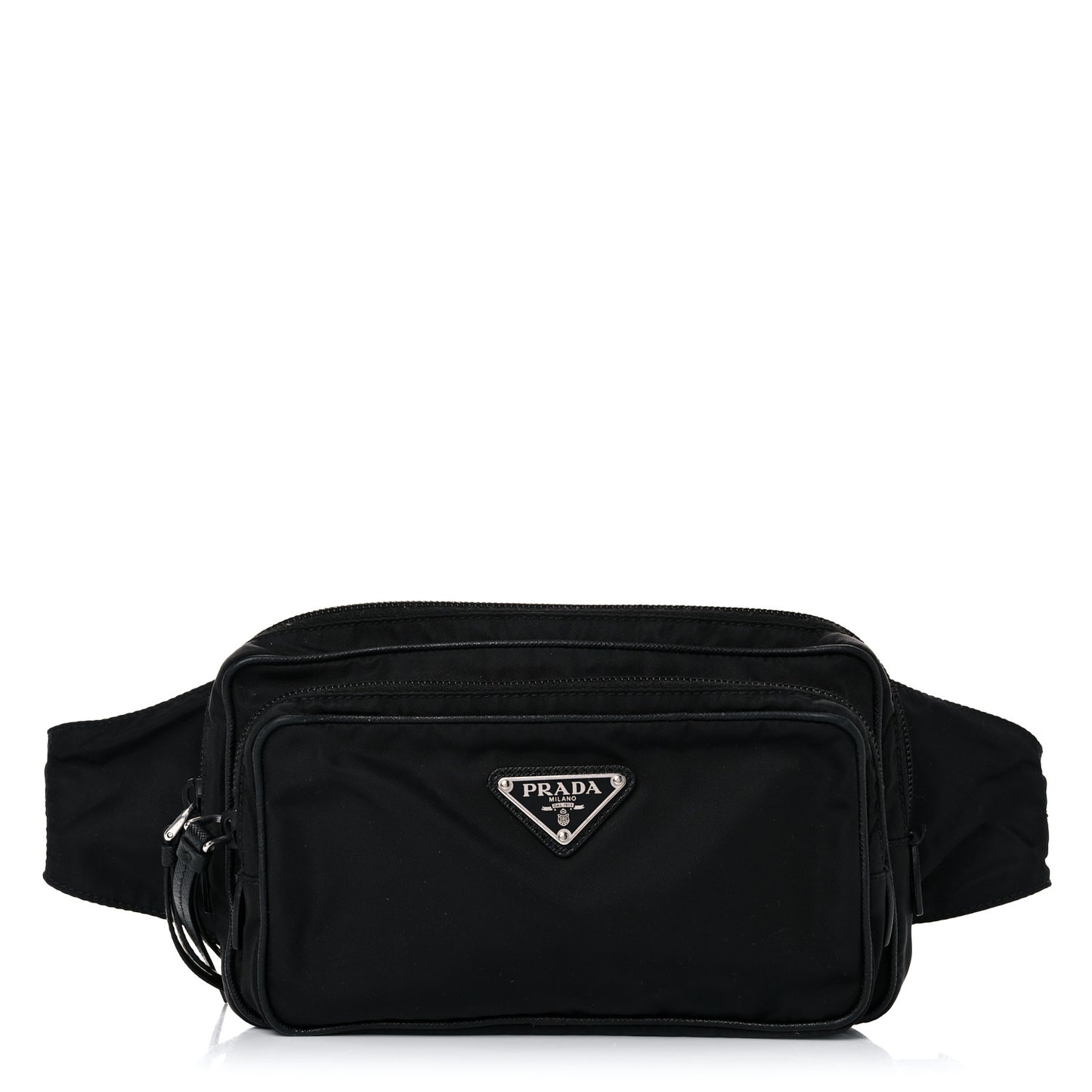 Tessuto Nylon Saffiano Belt Bag Black