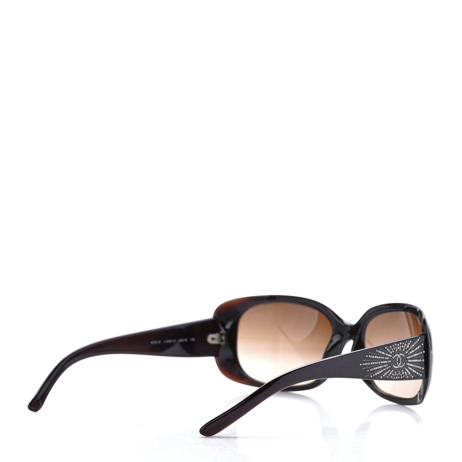 Chanel Crystal CC Logo Sunglasses 6026-B Brown 4 of 8