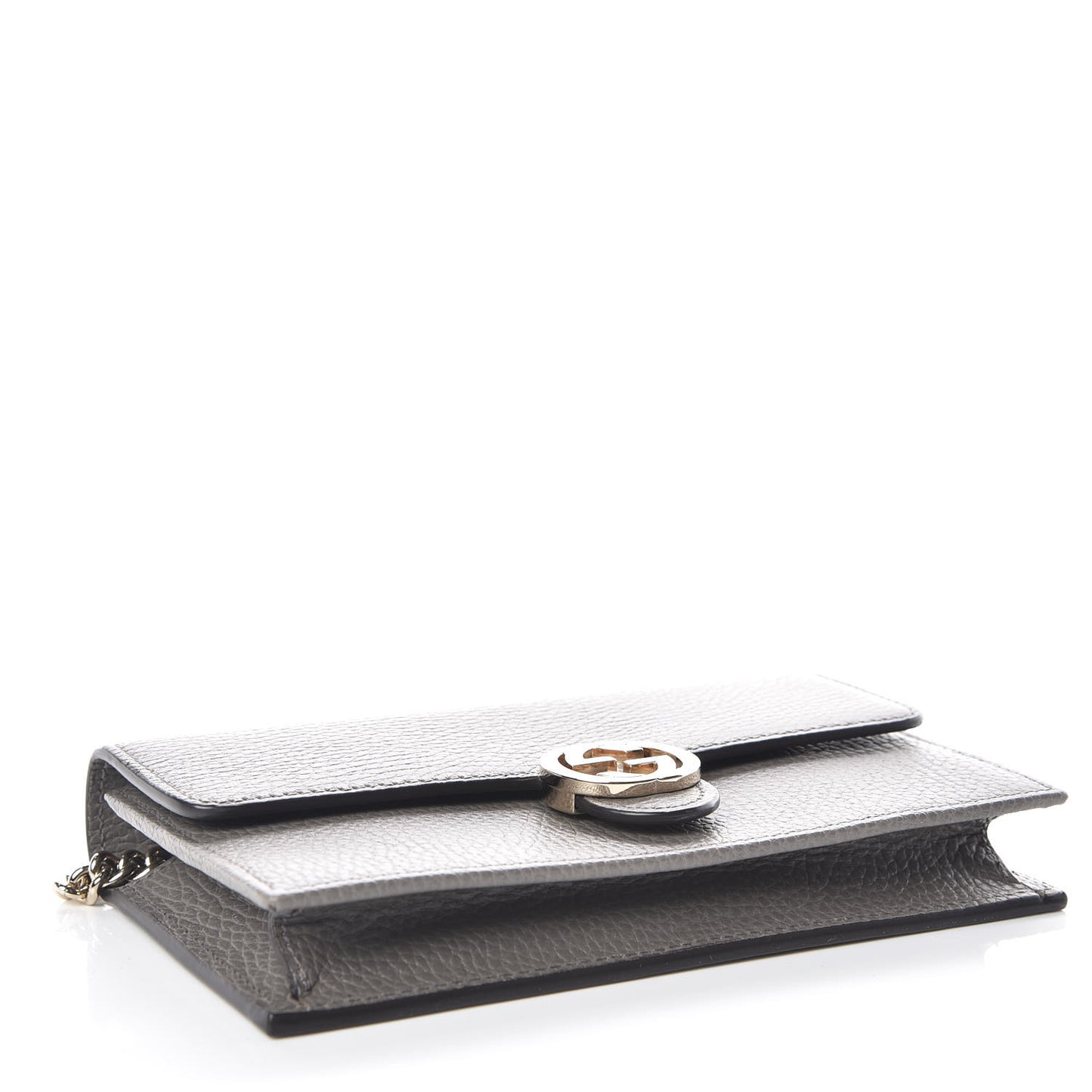 Dollar Calfskin Interlocking G Chain Wallet Loess