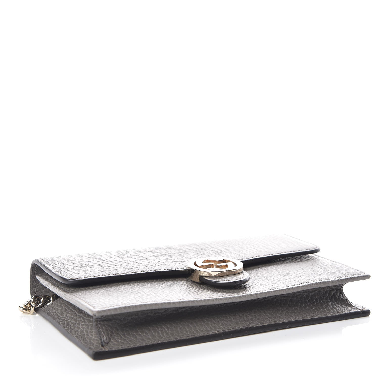 Gucci Dollar Calfskin Interlocking G Chain Wallet Loess 4 of 10