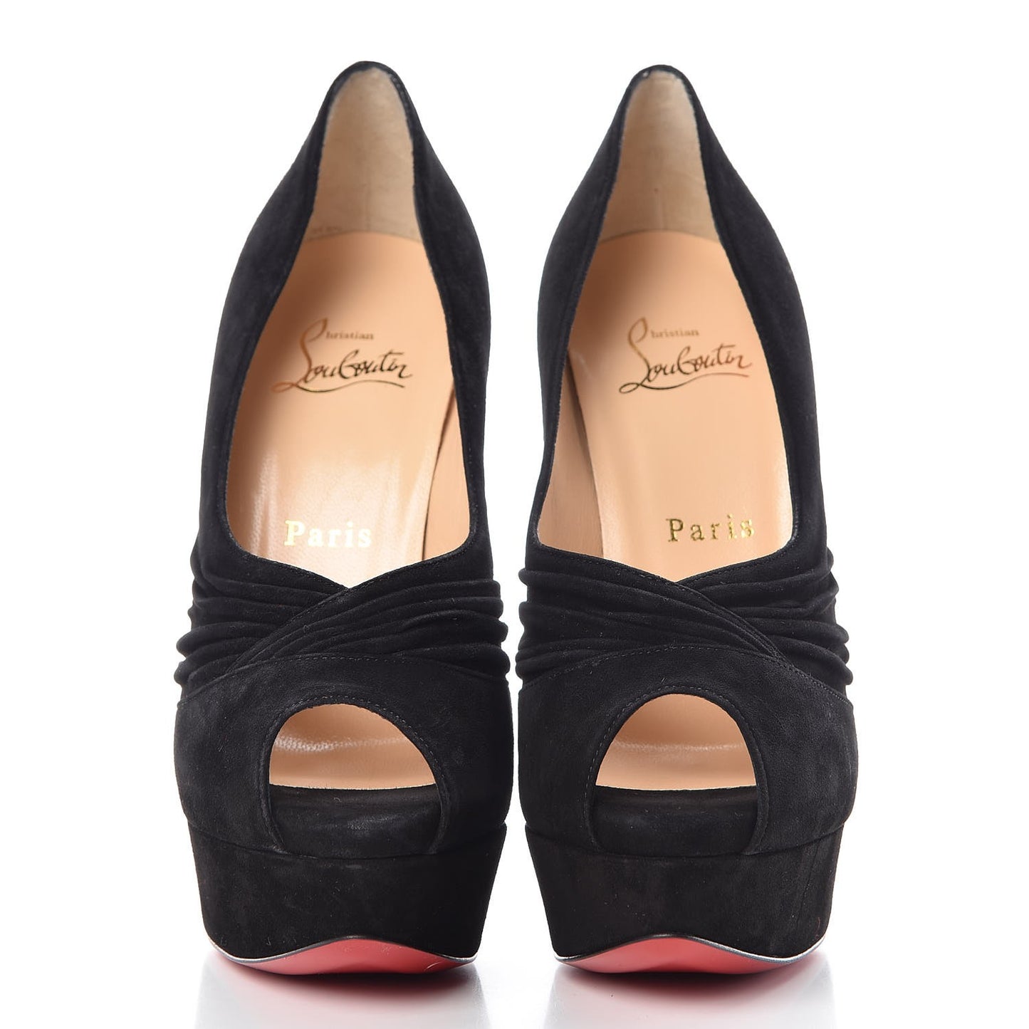 Suede Drapadita 150 Pumps 37 Black