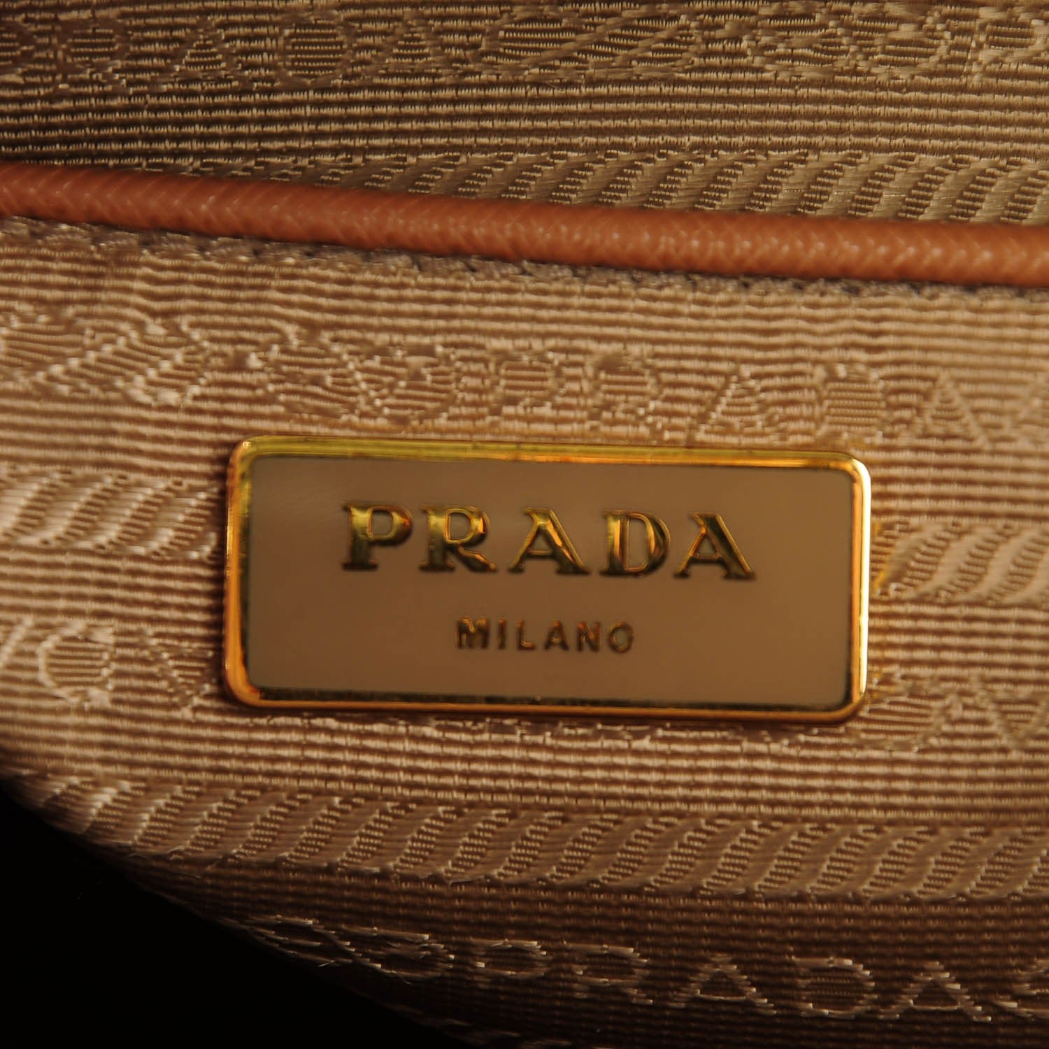 Prada Saffiano Medium Galleria Double Zip Tote Caramel 7 of 9