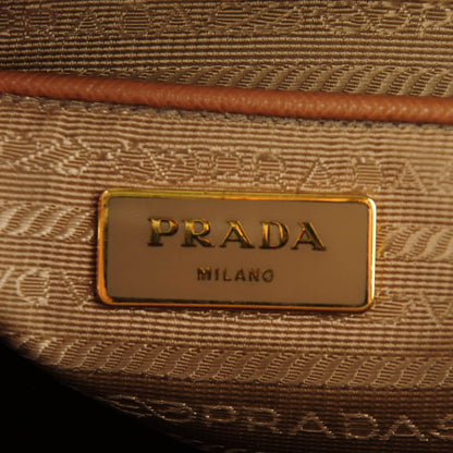 Prada Saffiano Medium Galleria Double Zip Tote Caramel 7 of 9