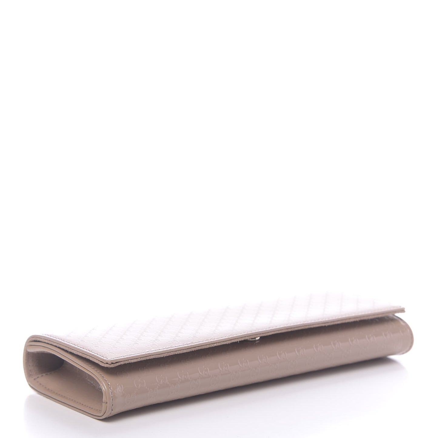 Patent Microguccissima Small Broadway Clutch Dark Cipria