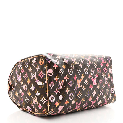 Louis Vuitton Watercolor Aquarelle Speedy 35 Brown 4 of 9