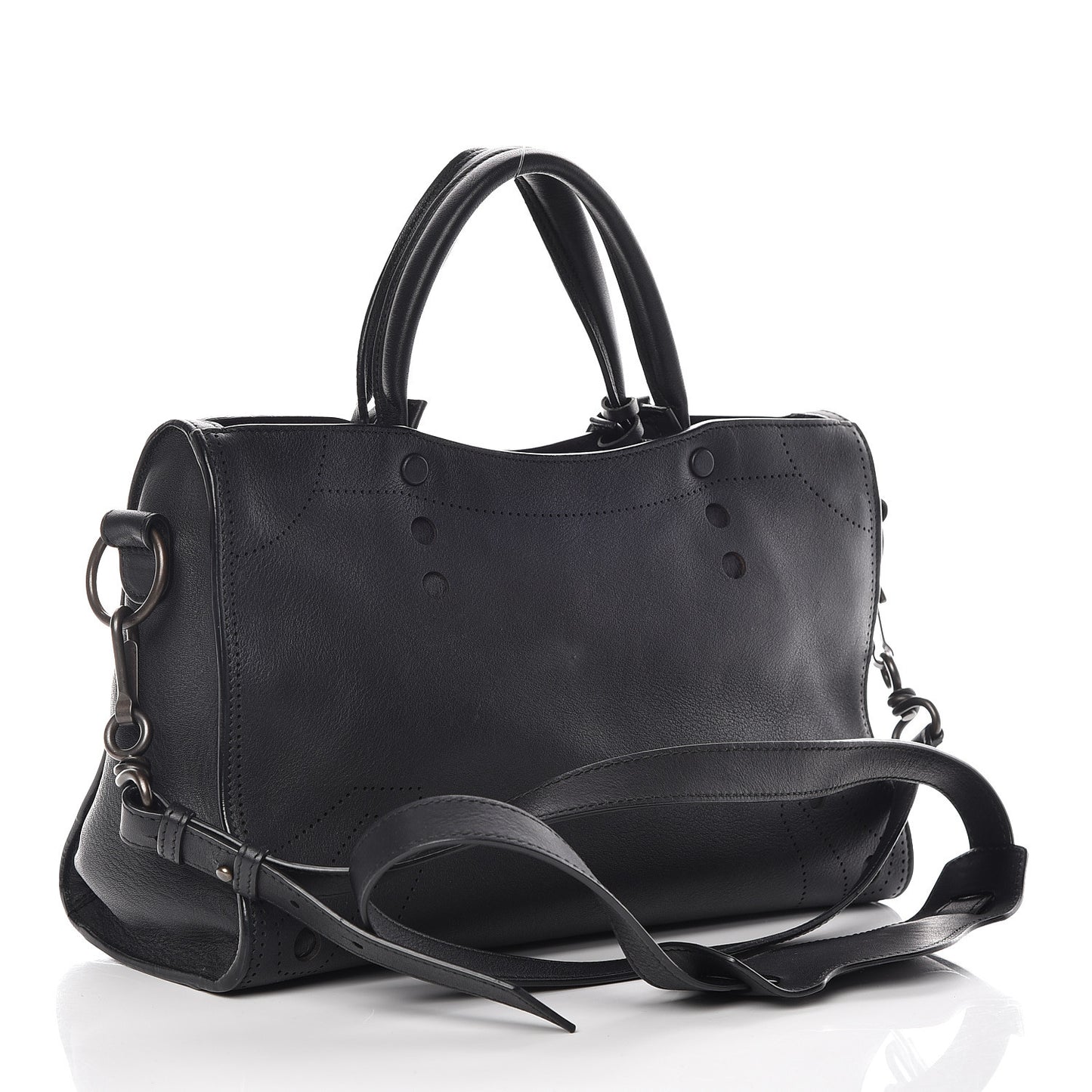 Veau Soyeux Perforated Blackout Hardware S City Black