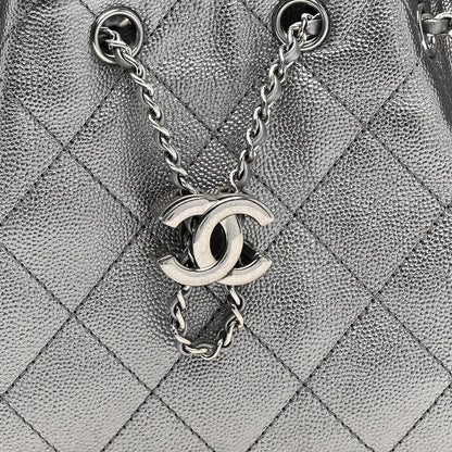 Chanel Metallic Caviar Quilted Mini Chanel 25 Handbag Anthracite 8 of 11