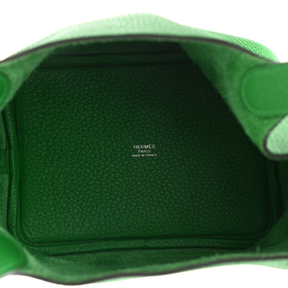 Hermes Taurillon Clemence Monochrome Picotin Lock 18 PM Bambou 5 of 13