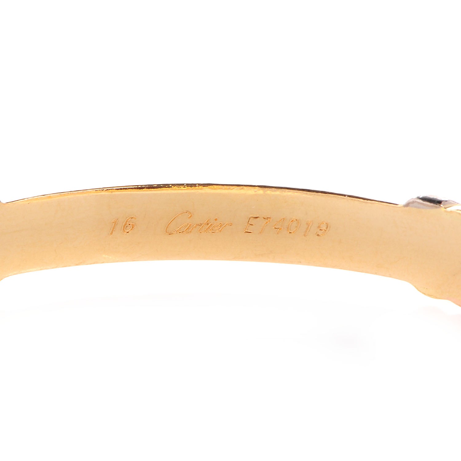 Cartier 18k Pink Yellow White Gold Trinity Love Bracelet Size 16 4 of 6