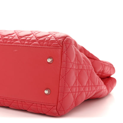 Christian Dior Lambskin Cannage Large Dior Soft Shopping Tote Fuchsia 10 of 14