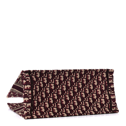 Christian Dior Oblique Medium Book Tote Burgundy Multicolor 3 of 10