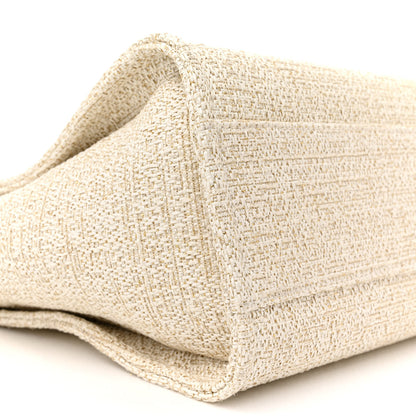 Chanel Lurex Boucle Small Deauville Tote Ivory 9 of 12