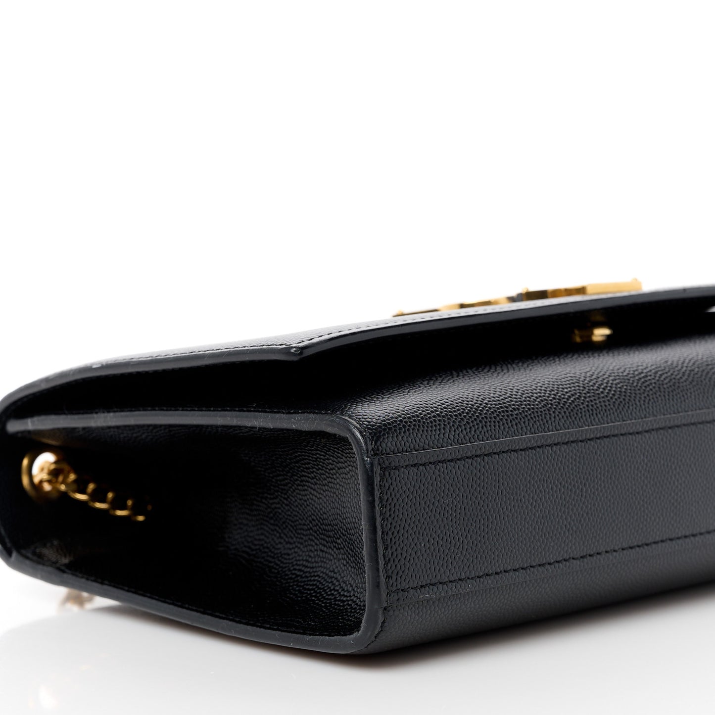 Grain De Poudre Medium Classic Monogram Kate Satchel Black