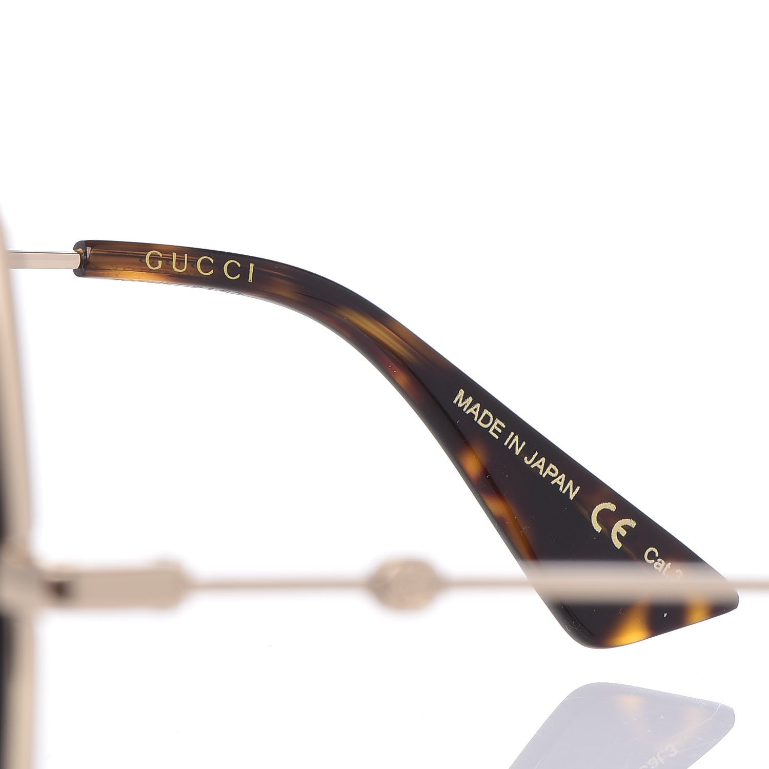 Gucci Acetate Oversize Square Frame GG0106S Sunglasses Black 5 of 7