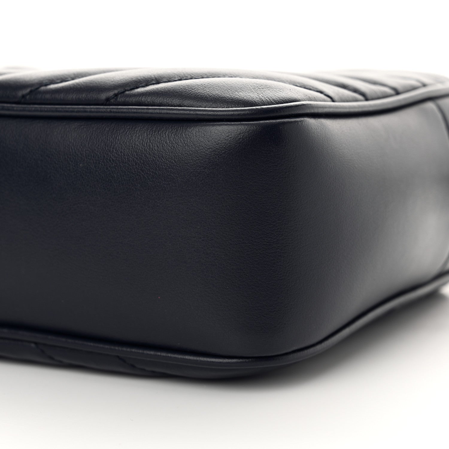 Saint Laurent Calfskin Matelasse Monogram Lou Camera Bag Navy 10 of 11