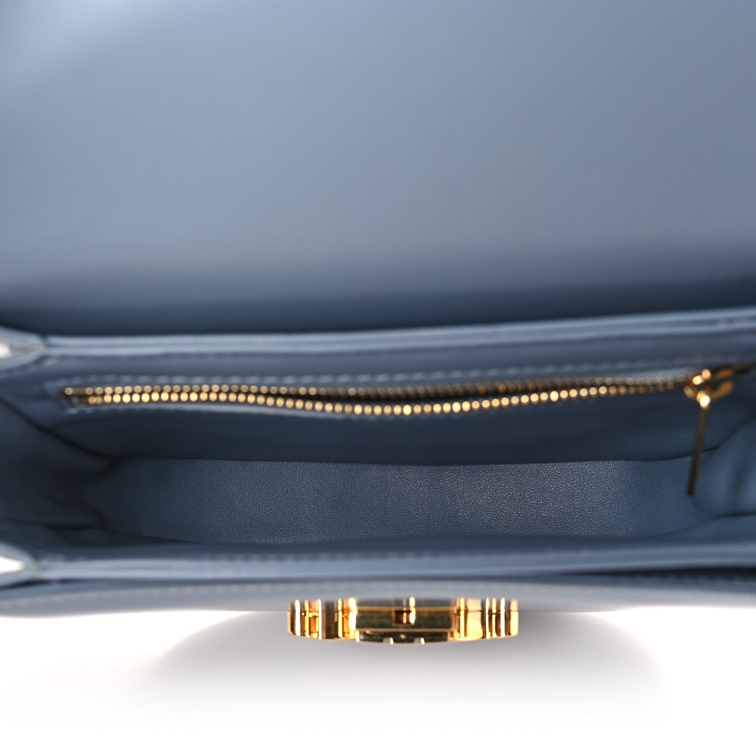 Celine Shiny Calfskin Teen Besace Blue Grey 5 of 9