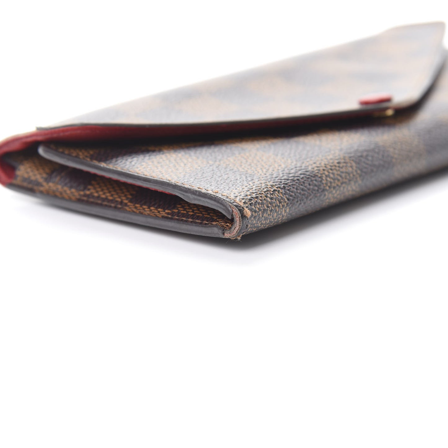 Damier Ebene Josephine Wallet Red