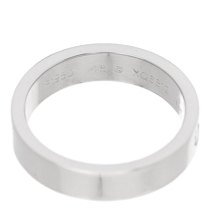 Cartier Platinum Diamond 4mm C De Cartier Wedding Band Ring 48 4.5 4 of 4