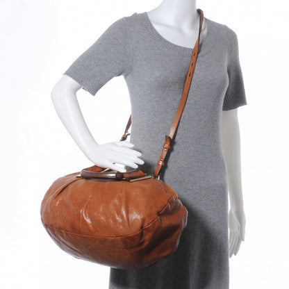 Chloe Leather Ethel Satchel Tan 2 of 8