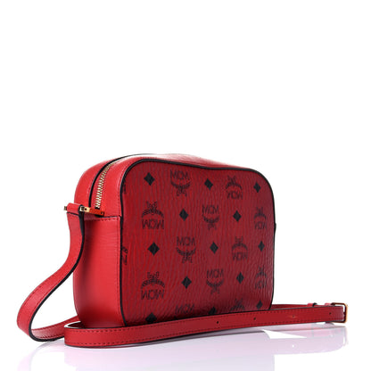 MCM Visetos Mini Camera Crossbody Bag Red 2 of 5