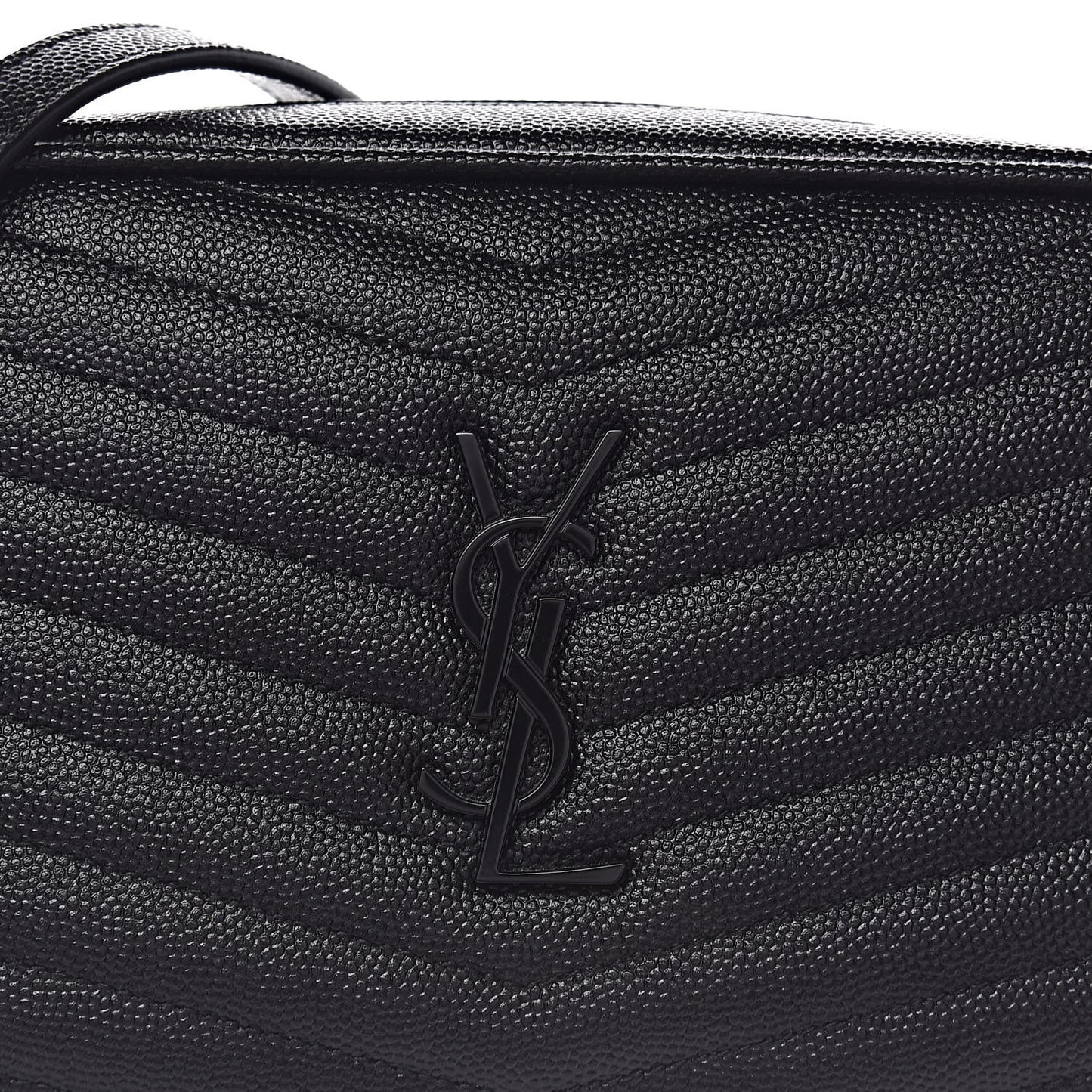 Grain De Poudre Matelasse Monogram Mini Lou Camera Bag Black