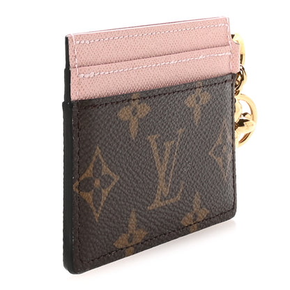 Louis Vuitton Monogram LV Charms Card Holder Rose Ballerine 3 of 6